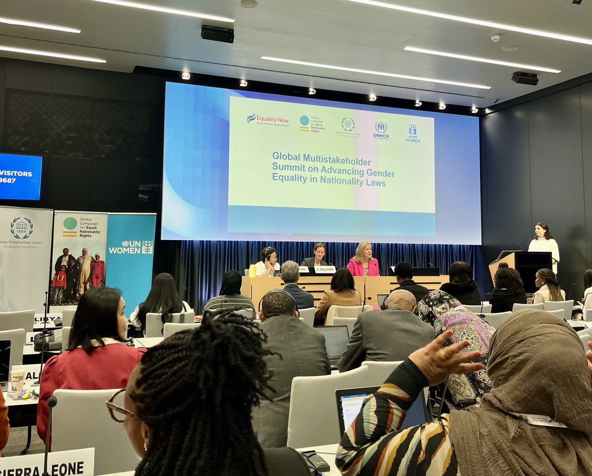 “Gender inequality undermines the core principles of equality enshrined in international law. Gender-equal nationality laws has to be a legal and moral imperative.” <a href="/KellyTClements/">Kelly T. Clements</a>  at the opening of the Global Summit on Advancing #GenderEquality in Nationality Laws