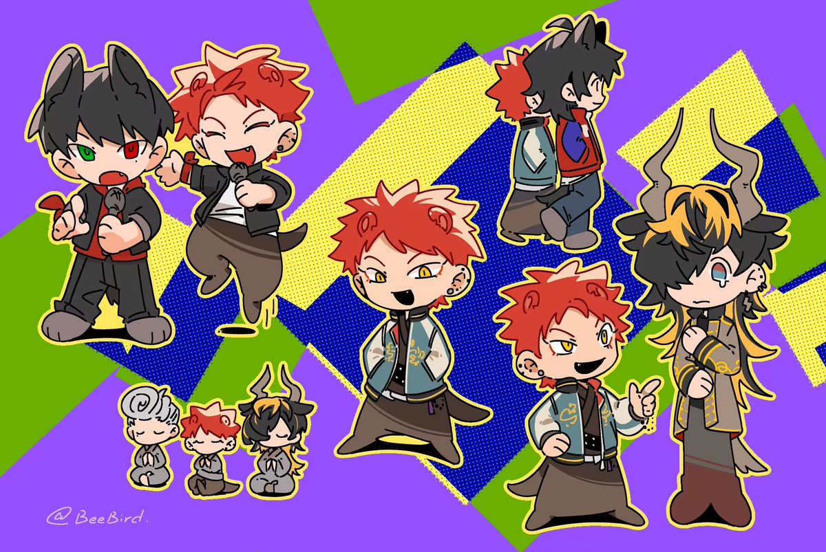 #hypmic
🦦空却，🐕‍🦺一郎，🐑十四，❓狱