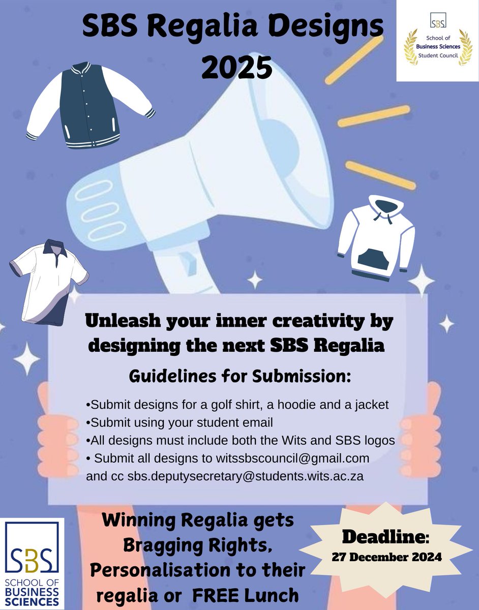 Heyy SBS!!😁
Regalia design submissions are now open, cant wait to see your designs!🤭