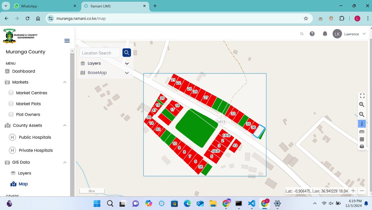 lawrence_kim_'s tweet photo. County #GIS system (County LIMS - Land Information Management System) for Murang'a County, by Ramani, is now live on Inooro TV! 🌍📺 Check it out: https://t.co/digGiO0tL3 Proud to have been part of this incredible journey with Mr. Edward, JB &amp; others 🚀  #gischat #LandManagement https://t.co/q96yX4IRV7