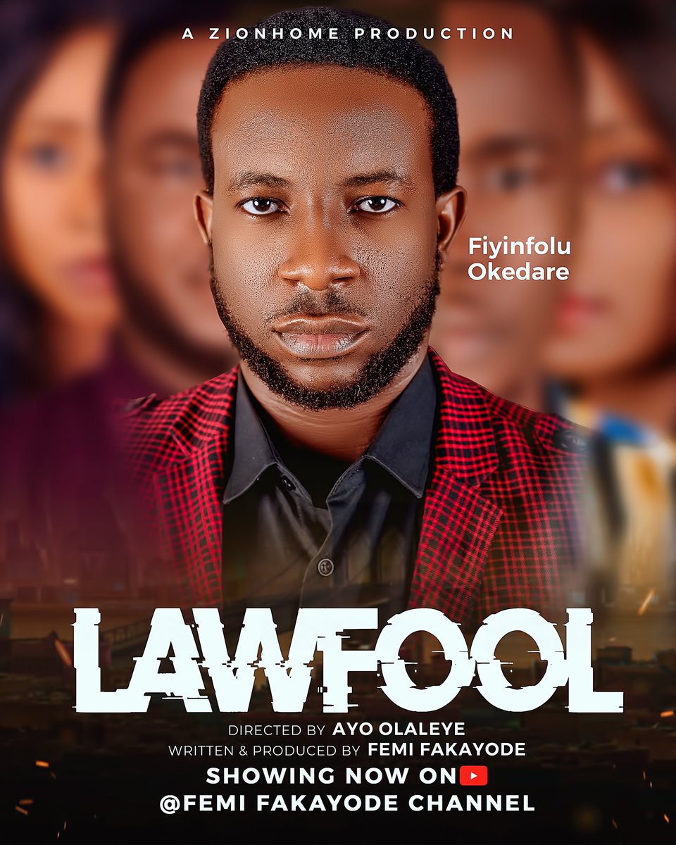 yem_studio's tweet photo. LAWFOOL is now showing on YouTube
Directed by @Ayo Olaleye
Produced by Fakayode Olufemi Oladapo https://t.co/isNOChxHvc