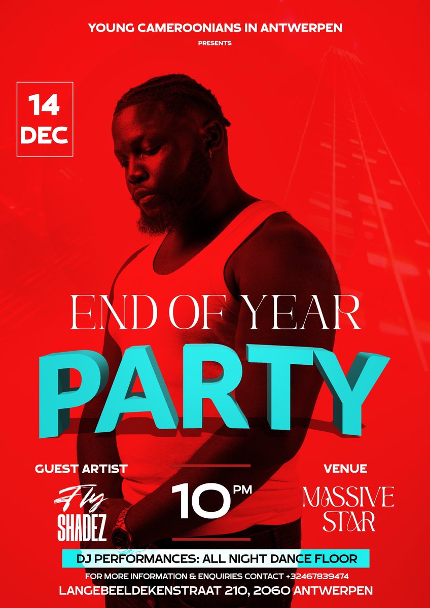 ManLikeFly's tweet image. We’re back on the road again! Ending this year on a high note as i’ll be performing LIVE at the YCA End Of Year Party in Antwerp Belgium. Can’t wait to see you❤️