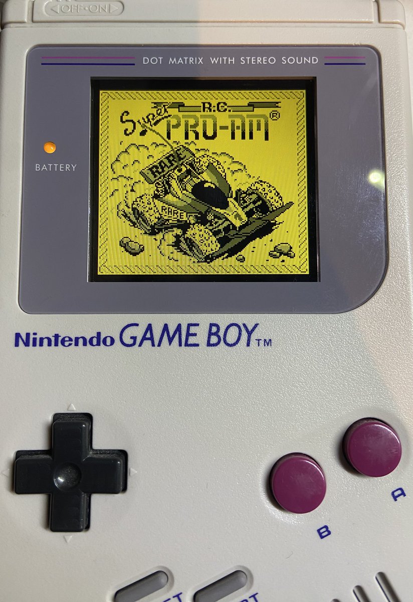 1Jour1JeuRetro's tweet photo. #1Jour1Jeu Rétro de ma collection🕹

#1J1J774 : Super RC Pro AM

Plateforme : #Nintendo #GameBoy
Support : Cartouche
Genre : Course Voiture RC
Editeur : Nintendo
Développeur : Rareware
Date de sortie🇪🇺: 1991

#Collection #RetroGaming #SuperRCProAM https://t.co/MIds7inJnY