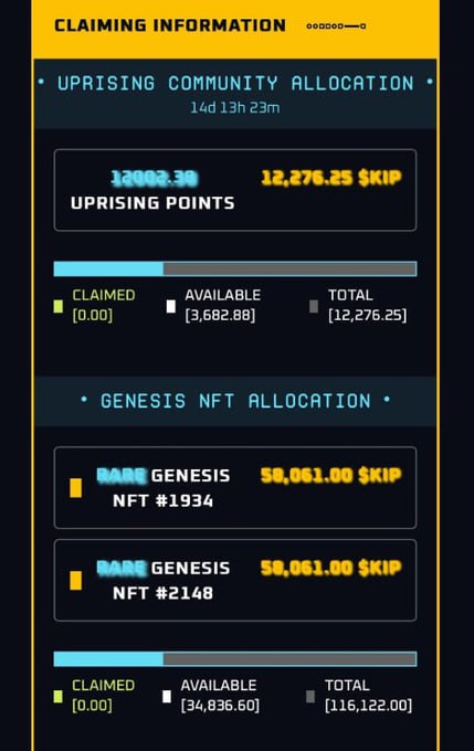 mukurd's tweet photo. ���� Claim Your $KIP Tokens Now!

The $KIP claim portal is live! Eligible users can verify their status, connect their wallets, and secure their tokens today. Don’t miss out—join the $KIP community now.
🌐 Start here: https://t.co/KA738hvPOs https://t.co/495E2ebSn4
