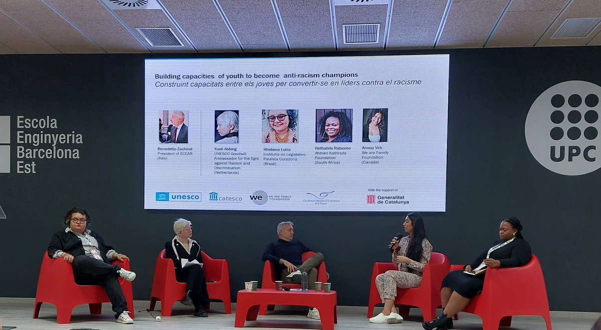 Master Class Series against Racism and Discriminations en el marc del 4t Fòrum Global contra el Racisme i les Discriminacions amb la col·laboració de We Are Family Foundation i la Guerrand-Hermès Foundation
<a href="/UNESCO/">UNESCO 🏛️ #Education #Sciences #Culture 🇺🇳</a> <a href="/catesco/">CATESCO</a> <a href="/FeccComunicacio/">FECC</a>