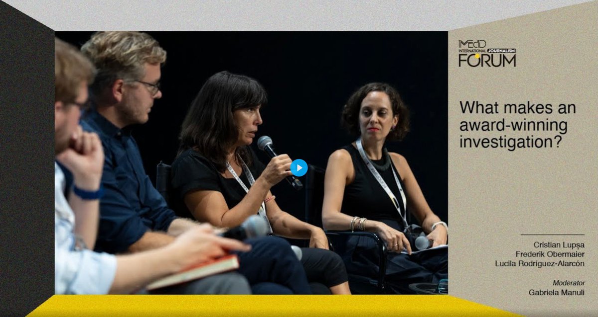 In September, at iMEdD's International Journalism Forum, we hosted a panel titled "What Makes an Award-Winning Investigation?" With just a few days left until our entry period closes, now is the perfect time to watch it again 👀 buff.ly/3XZkFqQ 

With <a href="/cristianlupsa/">Cristian Lupsa</a>,