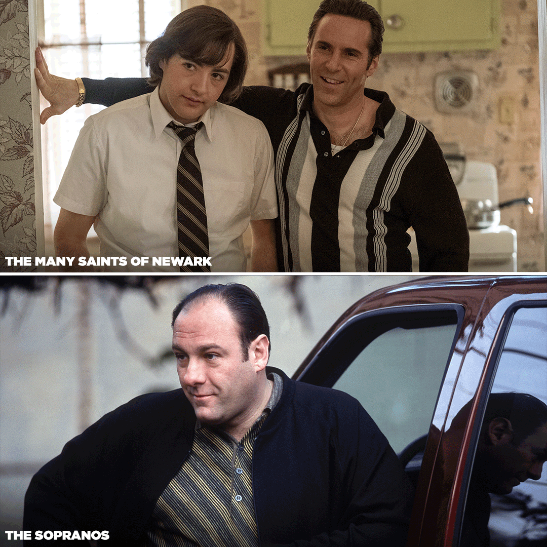 WarnerBrosIRL's tweet photo. A full circle moment when Michael Gandolfini took on his father James Gandolfini’s role of Tony Soprano, in the movie prequel to the iconic HBO series.
#TheSopranos #TheManySaintsOfNewark https://t.co/NR2fCBX4S9