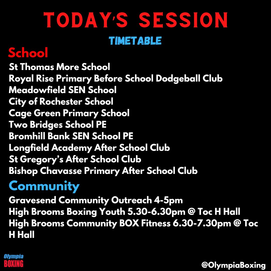 Today's Sessions 🥊
#boxinginschools #doorstepsport