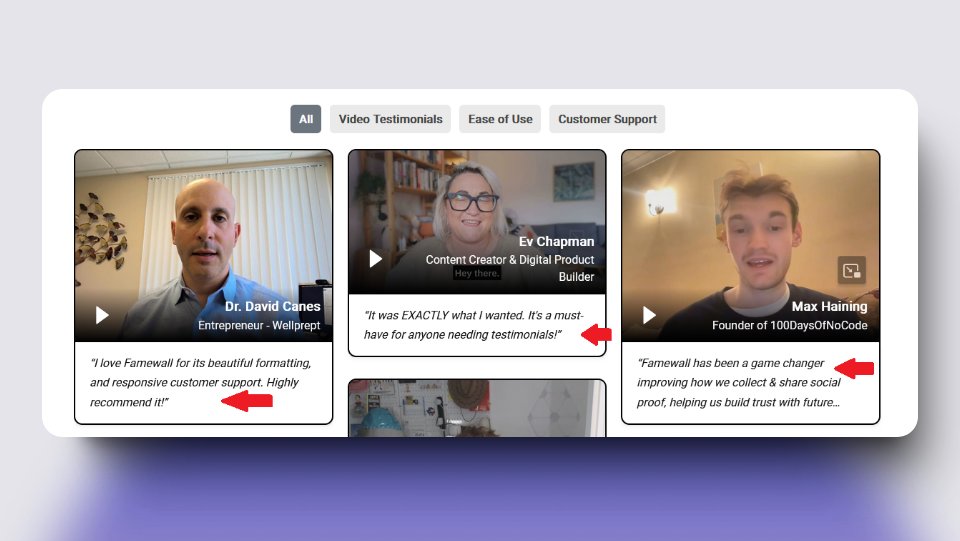 You can now create short 30 word video summaries entirely with AI at the click of a button!

It gives your customers a preview of what's been spoken in the video at a glance

It is automatically generated when you upload new video testimonials are uploaded