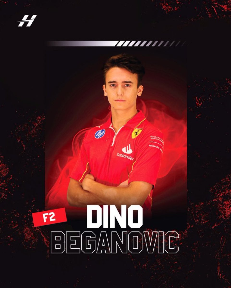 OFFICIEL 🚨

Dino Beganovic 🇸🇪 (2 meetings en F2) passe de la F3 à la F2 mais cette fois-ci avec Hitech GP. 

Il sera aux côtés de Luke Browning 🇬🇧

#F2