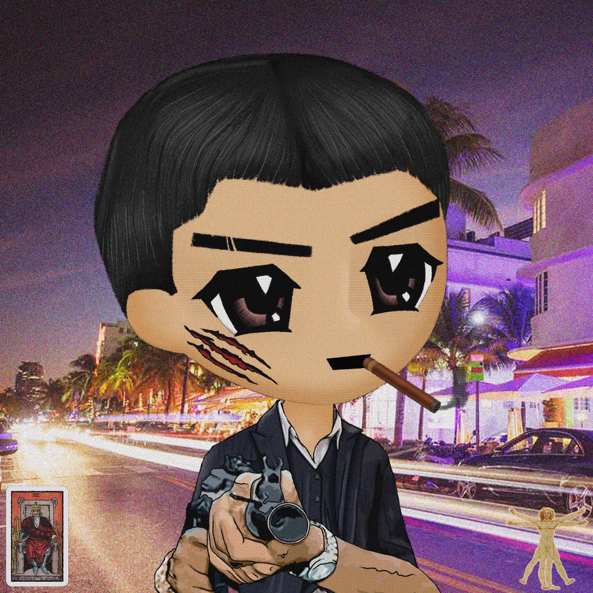 cute lil Bemilio sipping boba under neon lights, loading the wallet while you wage war in the jpeg trenches

your lame JPEGs mean nothing as I carve my name into the blockchain’s soft underbelly

The World, Chico, And Everything In It waits as I claim what’s mine—and remember,