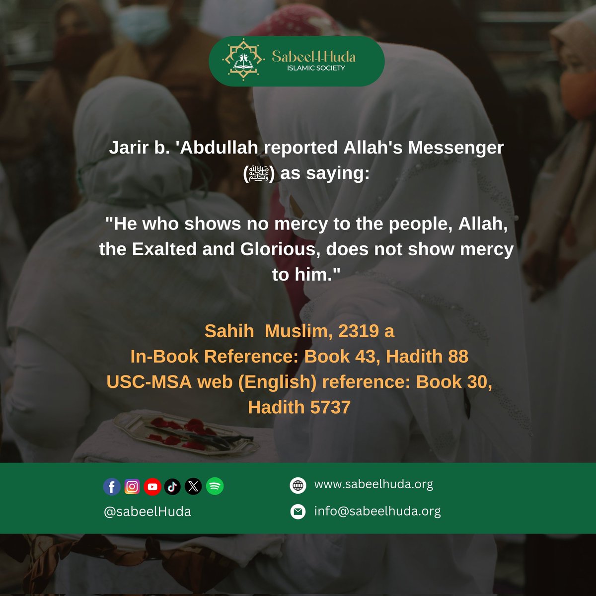 SabeelHuda's tweet image. Kindness is the gateway to Allah’s mercy. Be compassionate, for mercy begets mercy.

#IslamicTeachings #KindnessMatters #MercyInIslam