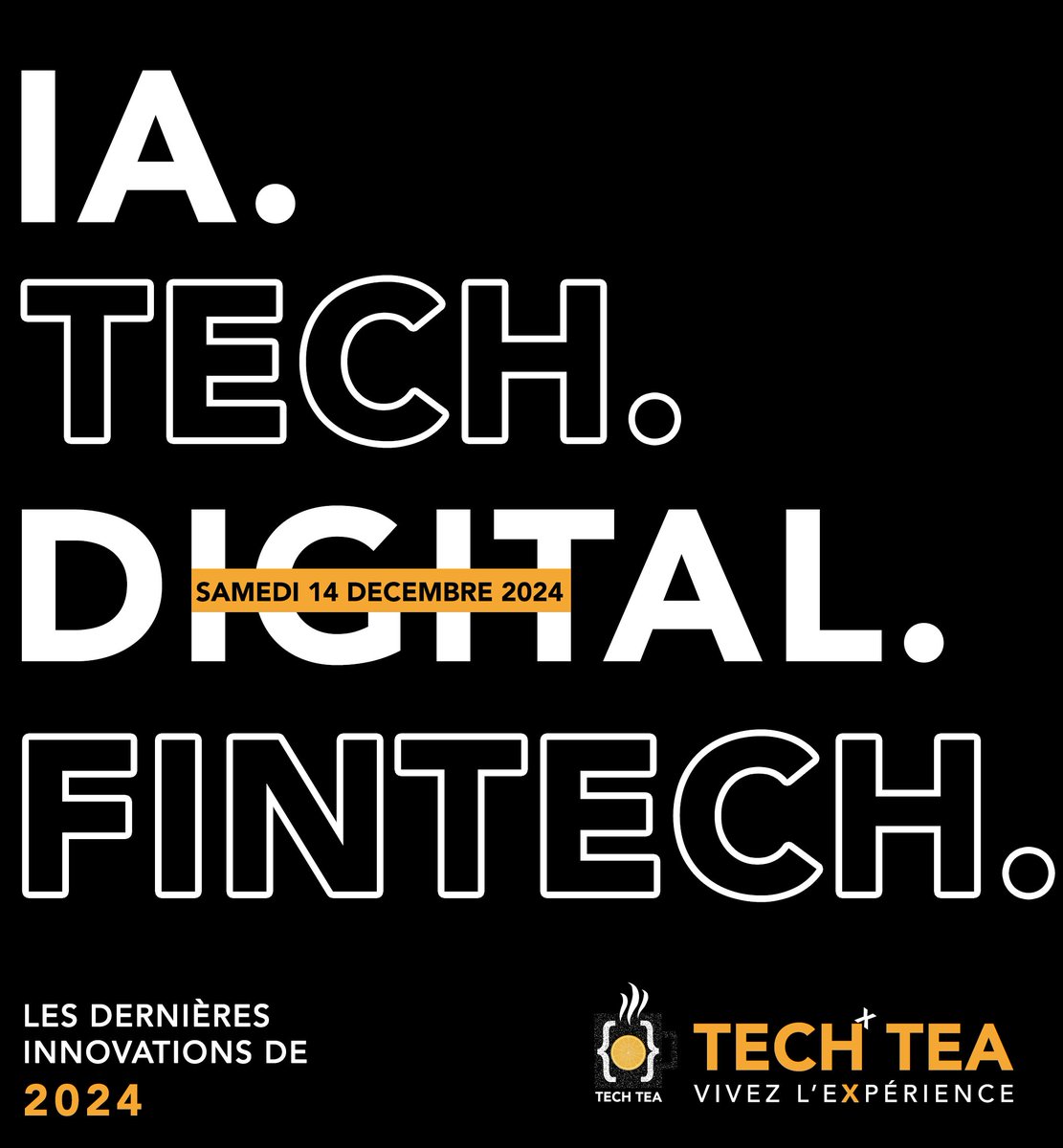 DigitalNiger's tweet photo. { #TechTea } ☕🚀
Passionné(e) par le digital ? Le { #TechTea } c'est la communauté numérique qui se réunit pour partager et apprendre ensemble.
Le #TechTea est fait pour vous ! Venez échanger avec d'autres acteurs du secteur et découvrir les dernières innovations⚒️ de 2024 📆. https://t.co/3XtGB6TpE7
