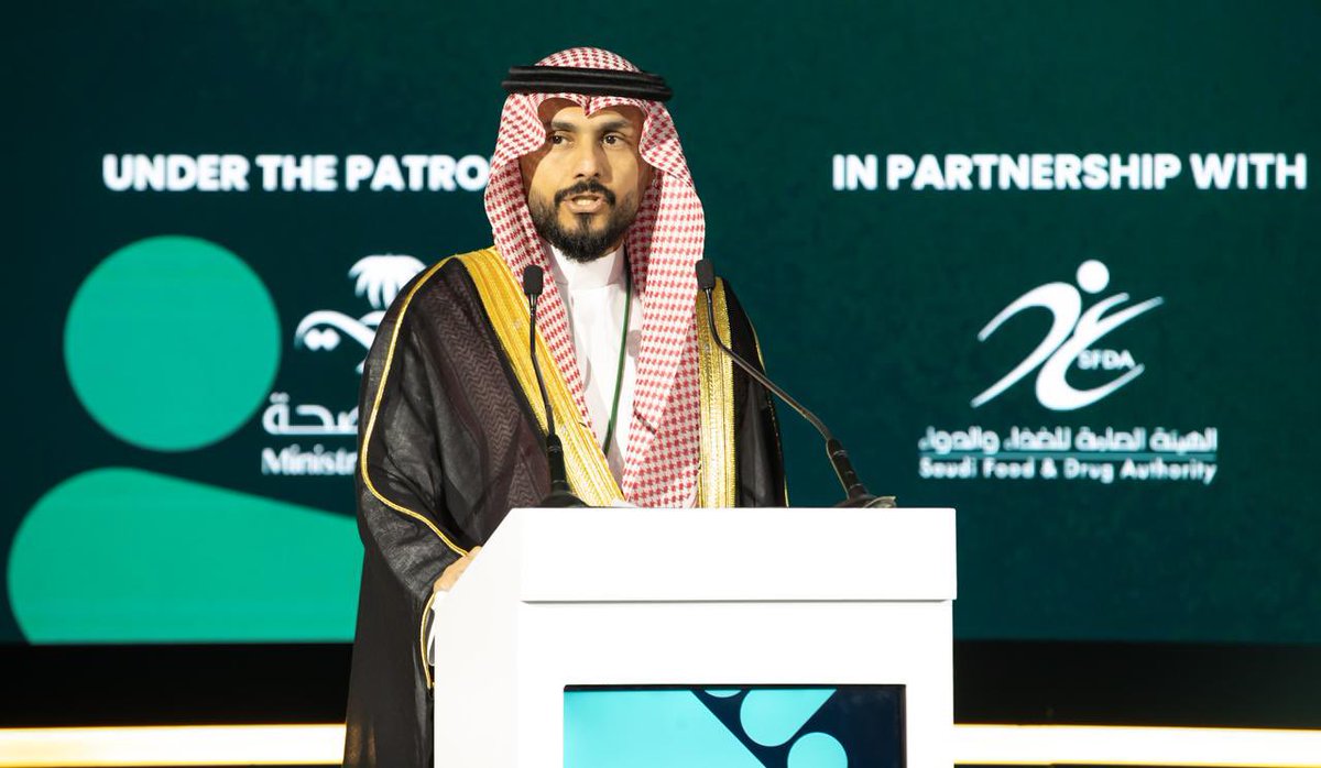FahadAlJalajel's tweet photo. I welcome the participants in #CPHIMiddleEast2024. This event brings together global leaders, innovators, and policymakers to focus on key themes such as biopharma innovation, digital health advancements, and the latest breakthroughs in pharmaceutical R&D.
With a 9.3% market CAGR, a strategic National Biotech Strategy, and access to the regional market via various initiatives , we’re building a global hub for innovation.

أرحب بالمشاركين في #معرض_CPHI_الشرق_الأوسط  @CPHIMiddleEast الشرق الأوسط 2024 والذي يجمع قادة عالميين ونخبة من المبتكرين وصناع السياسات لاستكشاف مستقبل الابتكار في الأدوية الحيوية والصحة الرقمية، وبناء الشراكات من أجل مستقبل متميز للصناعات الدوائية.
بفضل معدل نمو سنوي مركب للسوق بنسبة 9.3%، واستراتيجية وطنية طموحة للتكنولوجيا الحيوية، وإمكانية الوصول إلى السوق الإقليمية ومحاكاة الابتكار مع شركات الأدوية الكبرى في المنطقة، نحن نعمل على ترسيخ مكانة المملكة كمركز عالمي للإبداع.

#معرض_CPHI_الشرق_الأوسط
#CPHI