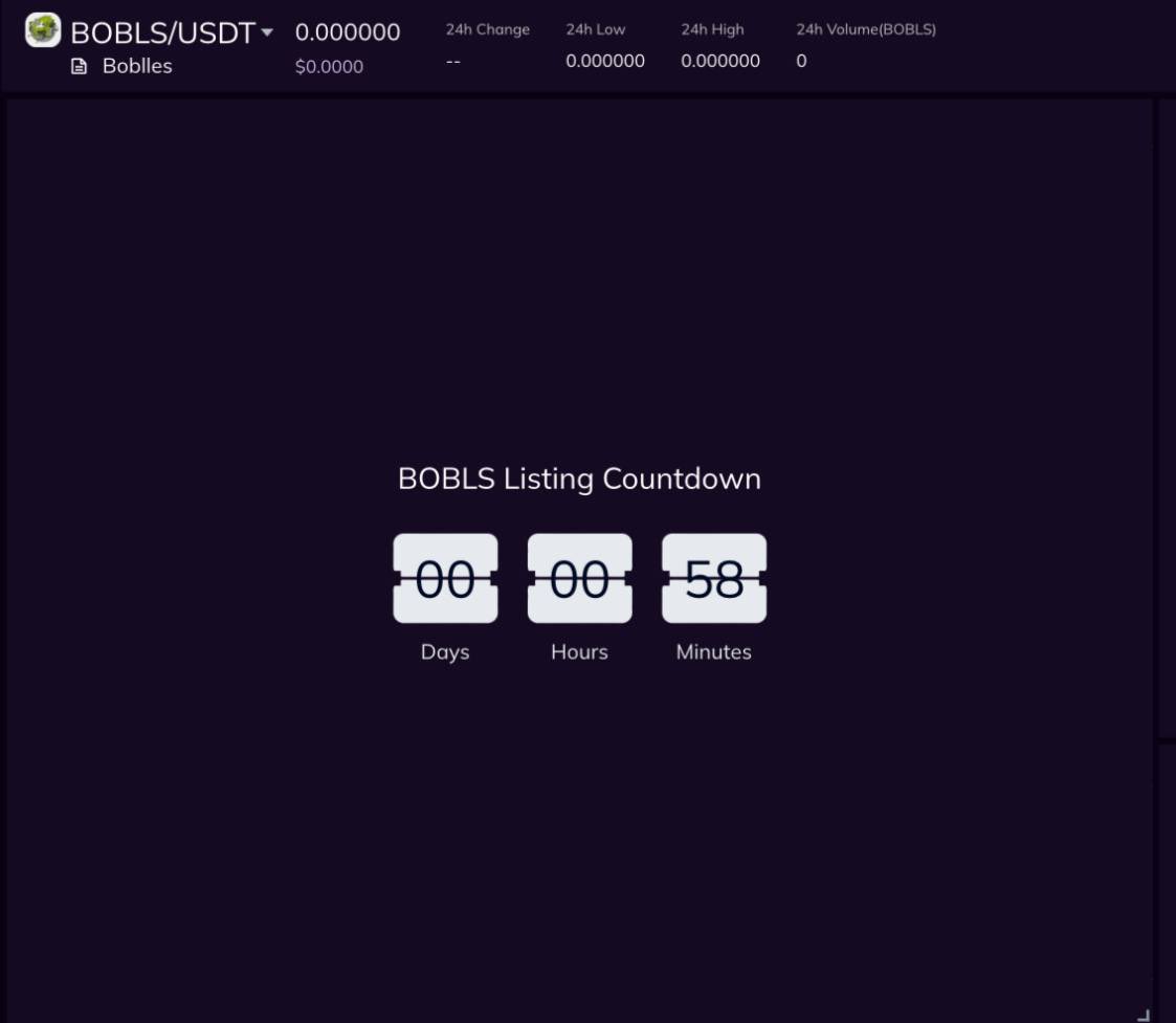 mrboblles's tweet photo. There is less than 1 hour left before $BOBLS opens for trading on AscendEX (ranked 26h on CMC).

https://t.co/D6iy4aofX6 https://t.co/9QAIHnHD9T