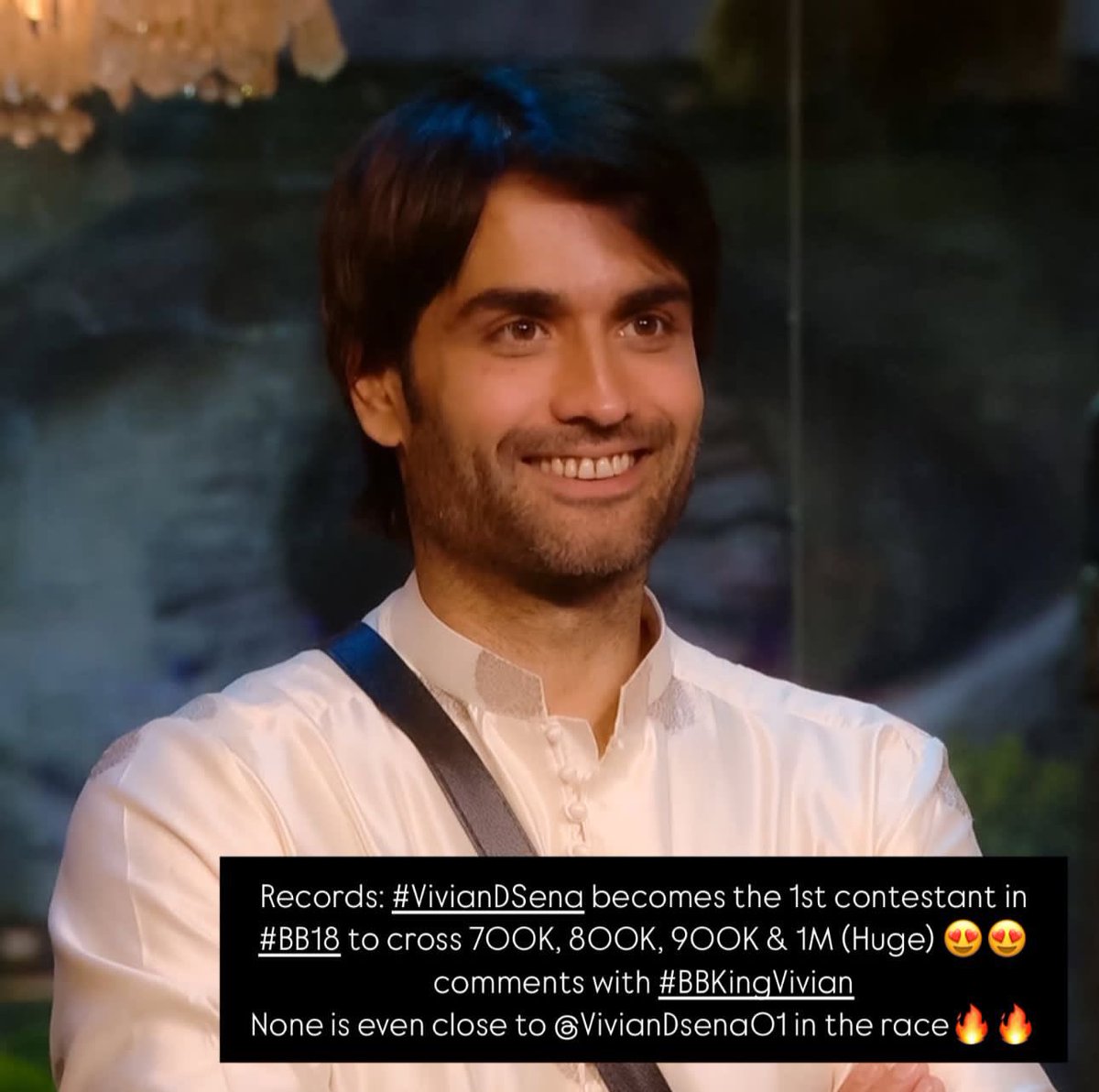 tellychakkar's tweet photo. Records: #VivianDSena becomes the 1st contestant in
#BB18 to cross 700K, 800K, 900K &amp; 1M (Huge)
comments with #BBKingVivian
None is even close to ©���VivianDsenaO1 in the race https://t.co/oYqYihFJnQ