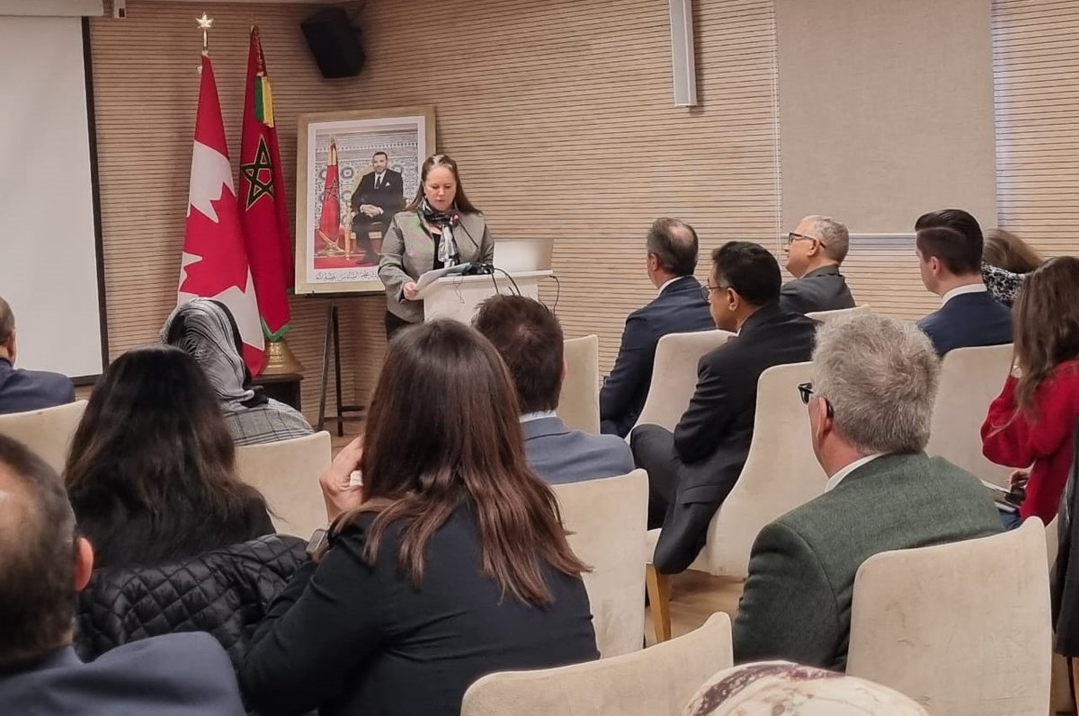CanEmbMorocco's tweet photo. December 9:🌾🇨🇦 @Cereals_Canada presented the 2024 #wheat harvest at #IFIM, in the presence of @IsabelleValois6. A big 🙏 to all participants for their presence and commitment 🇲🇦🤝🇨🇦 essential for strengthening agricultural ties between #Canada and #Morocco! #Wheat2024 #durum2024 https://t.co/YzaQA60EvV