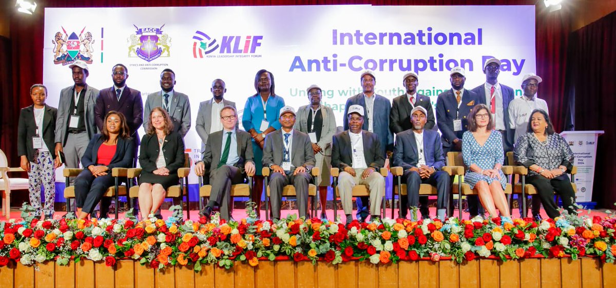 NYC_YouthVoice's tweet photo. Yesterday, the @NYC_YouthVoice led by NYC CEO Ms. Gloria Wawira joined the youth and key stakeholders  to mark International Anti-Corruption Day 2024 under the theme Uniting Youth Against Corruption: Shaping Tomorrow's Integrity. https://t.co/kZZBU6hjMr