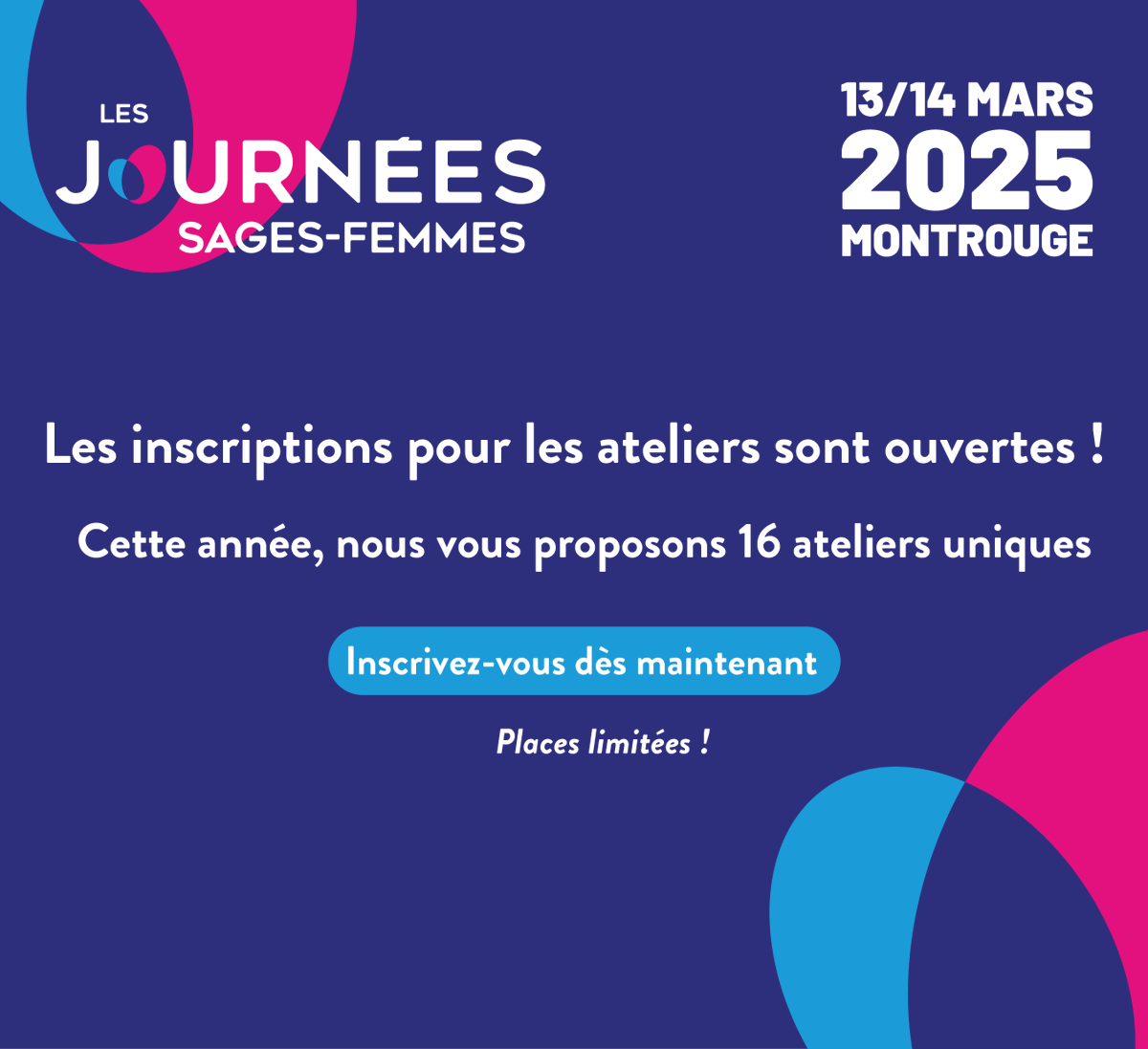 Coll_SageFemme's tweet photo. Ne manquez pas l'occasion de participer aux ateliers pratiques et interactifs organisés lors du Congrès ! Ces sessions sont spécialement conçues pour approfondir vos connaissances et affiner vos compétences en obstétrique, pédiatrie, gynécologie et santé publique. https://t.co/UiZ0aY5NDW