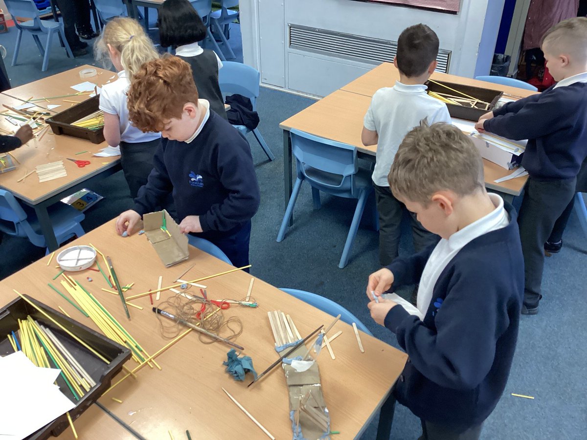 FountainPSLeeds's tweet photo. In DT, Deltas have created their own Viking ships using a variety of materials including wood and cardboard. Here are some of our creations. #learningattheheart https://t.co/tEMSxJA1Sp