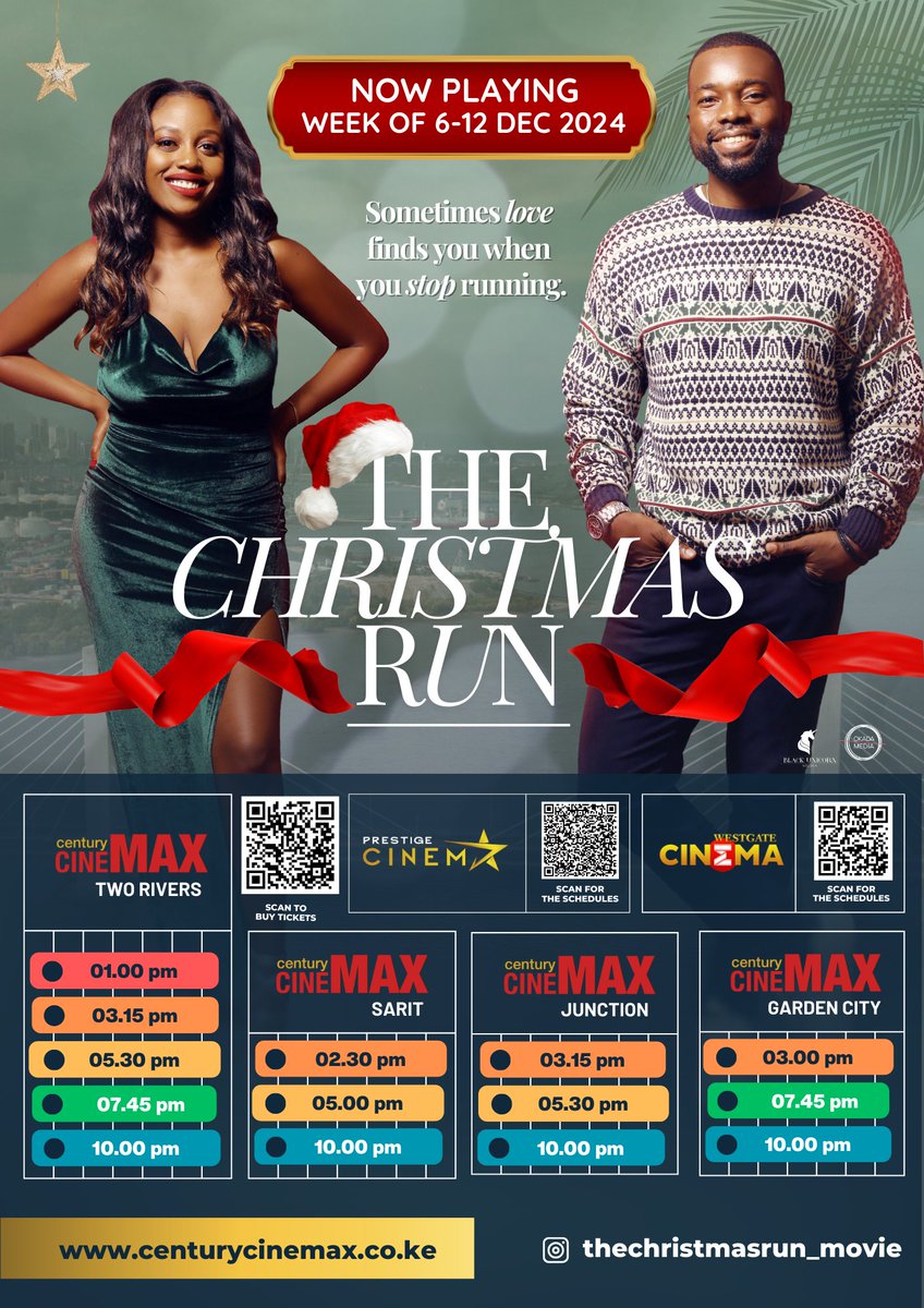 The Christmas Run is now playing only in cinemas in East Africa