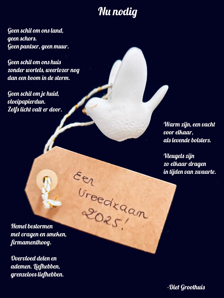 Een gedicht in de briefing vandaag 🧡