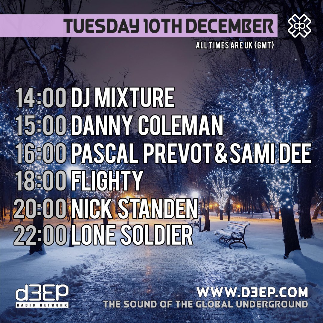 #D3EP #Liveradio #Nowplaying #Radioraving #Tuesday #Musiclovers #Grantnelson #GetD3EP  

D3EP.COM