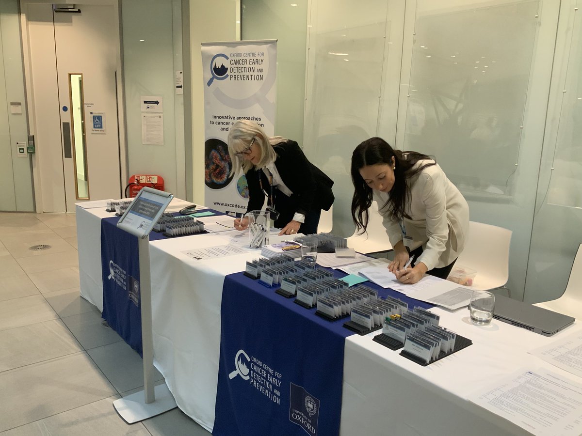 OxfordCancer's tweet photo. We’re here today and tomorrow to celebrate 5-years of the Oxford Centre for Cancer Early Detection and Prevention (OxCODE) @OxUniMaths

Thank you to our sponsors @moderna_tx and Veritie Diagnostics

Stay tuned for updates throughout the event 

#oxcode24 https://t.co/SmjI3HTiYG