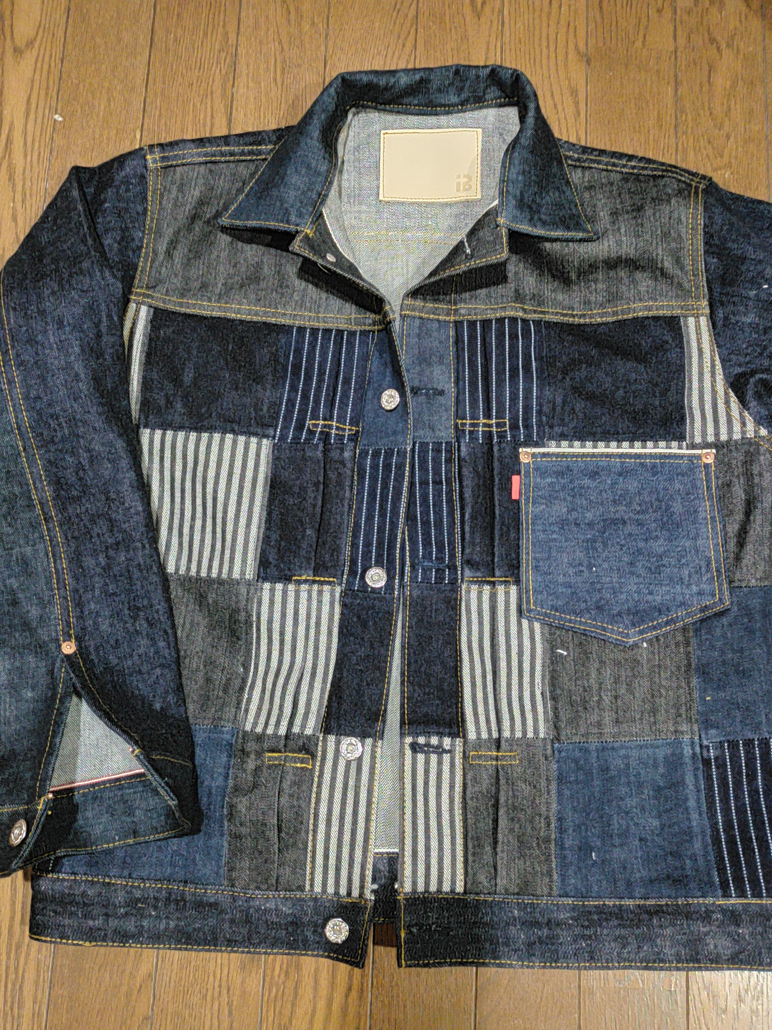 onespo Gジャン NineMicrophones スタジャン DENIM STADIUM JKT メンズ