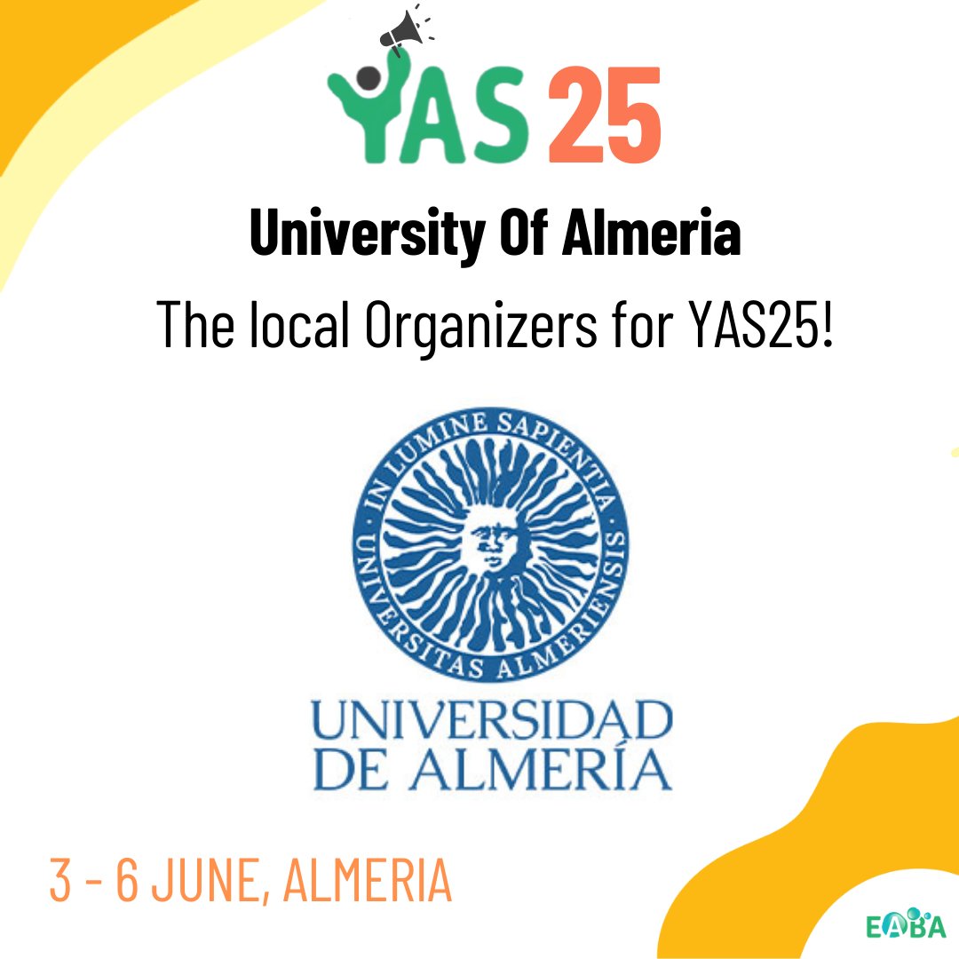 ✨ Universidad de Almería: The Local Organizers for YAS 2025! ✨

We’re excited to have them onboard to help young algaeneers connect, learn, and share. 🌿

See you at AlgaEurope 2024 in Athens!

🔗 ual.es/en

#YAS2025 #AlgaEurope2024 #algae #innovation #biotech