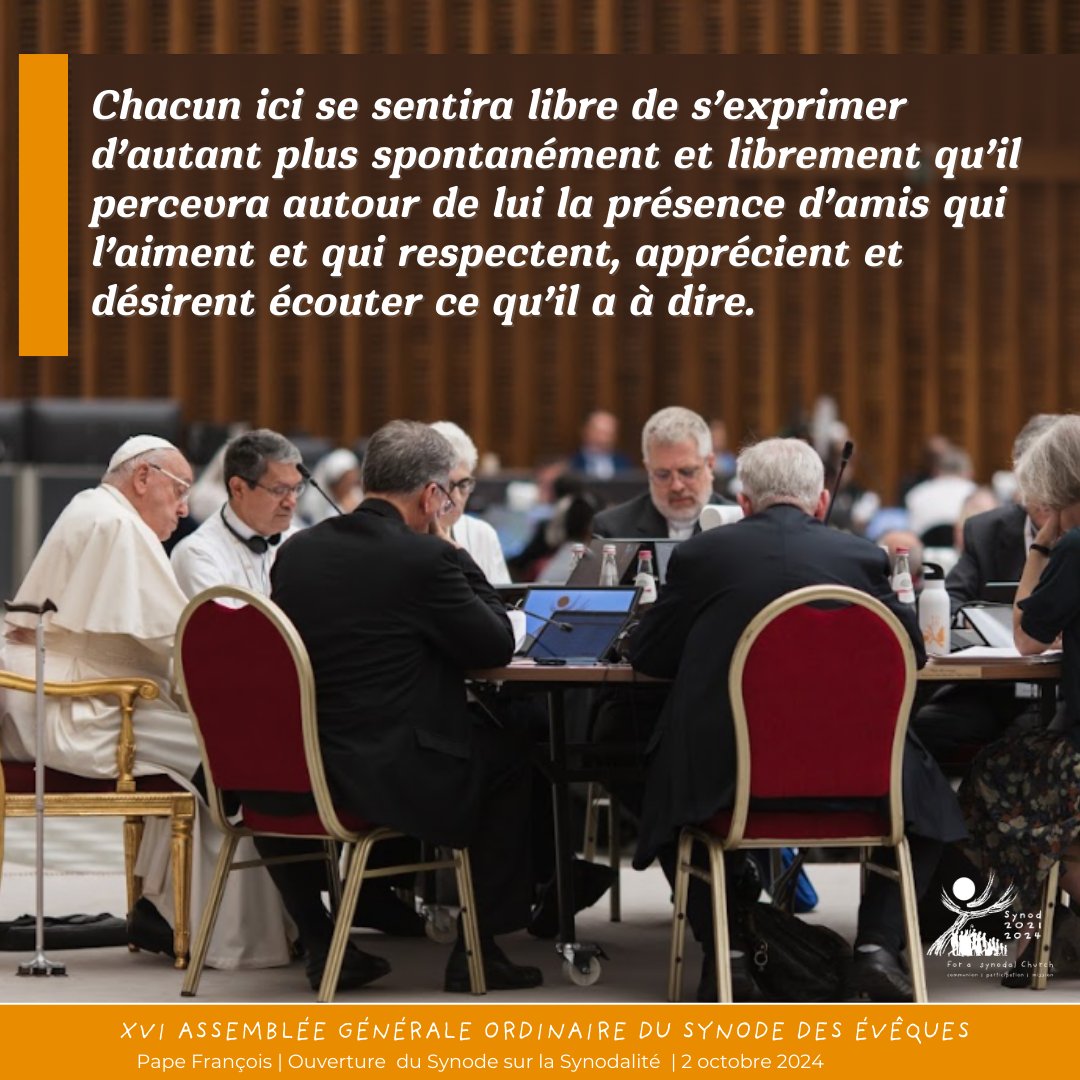 Synod_va's tweet image. The more we realise that we are surrounded by friends who love, respect and appreciate us, friends who want to listen to what we have to say, the more we will feel free to express ourselves spontaneously and openly.
@Pontifex 🔗bit.ly/40WrAnS

#synodality #sinodalidad