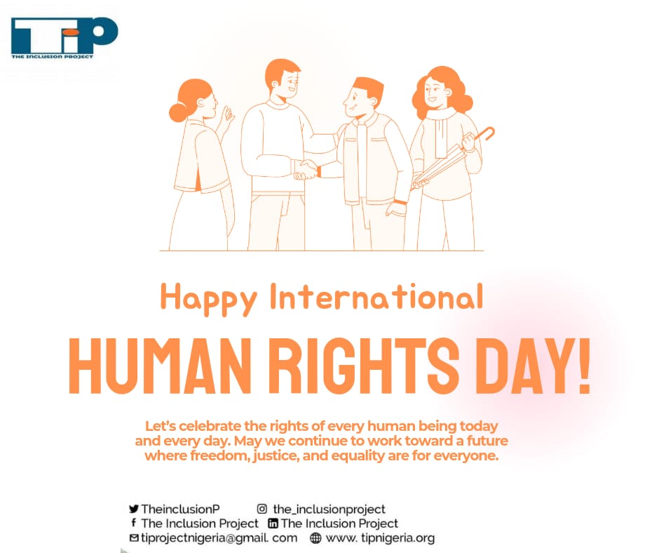 TheinclusionP's tweet photo. Today and every day, we stand for justice, equality &amp; dignity! 
Happy international Human Rights Day. 
Let's unite to protect rights, promote freedom &amp; amplify marginalized voices in Nigeria &amp; globally. 
#HumanRightsForAll #StandUpForHumanRights
#InternationalHumanRightsDay2024 https://t.co/TvuXlwXePI