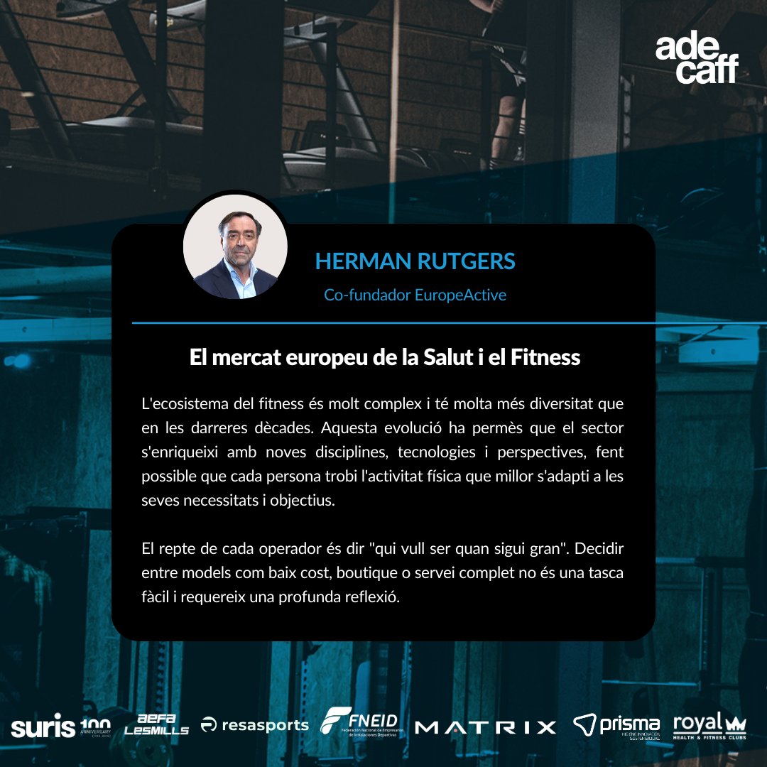 ADECAFF (@adecaffitness) on Twitter photo "El mercat europeu de la Salut i el Fitness" - Herman Rutgers, co-Fundador <a href="/Europe_Active/">EuropeActive</a>
Llegeix l’article complet: adecaff.cat/wp-content/upl… "El mercat europeu de la Salut i el Fitness" - Herman Rutgers, co-Fundador <a href="/Europe_Active/">EuropeActive</a>
Llegeix l’article complet: adecaff.cat/wp-content/upl…
