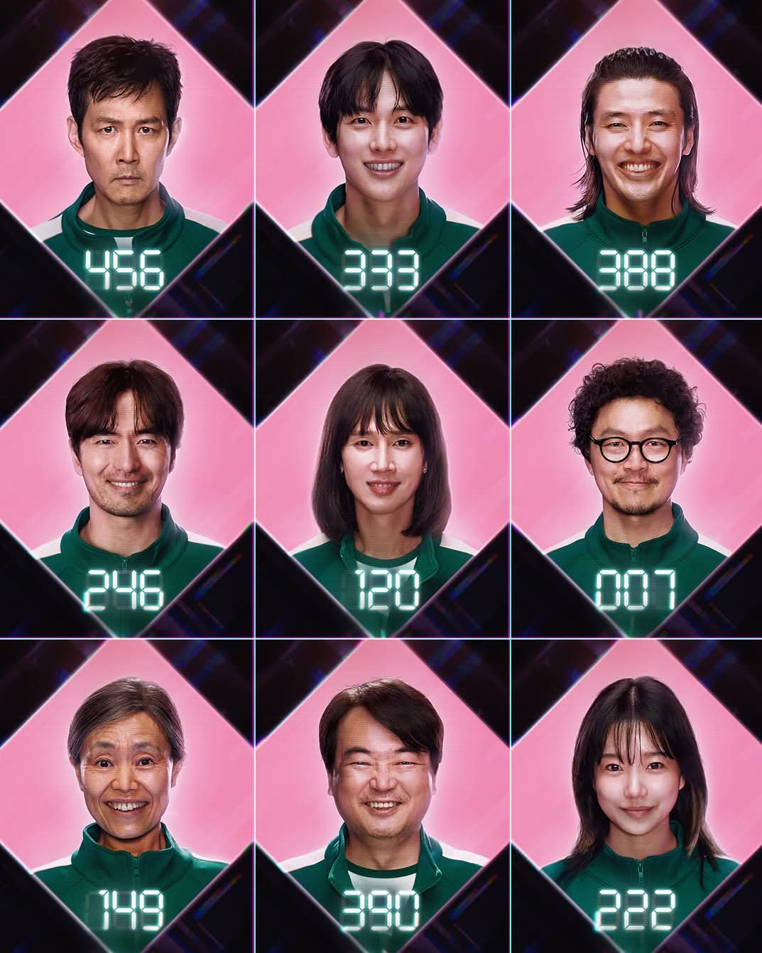 Nieuwe Squid Game S2 karakterposters op Netflix België