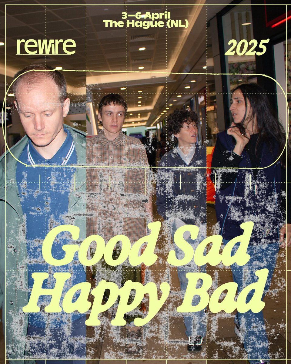 rewirefestival's tweet image. Good Sad Happy Bad is a band made up of CJ Calderwood, Raisa Khan, Mica Levi, and Marc Pell.  👍😥🙂👎  Listen to their new album &apos;All Kinds of Days&apos; via: rewirefestival.nl/news/listen-go…