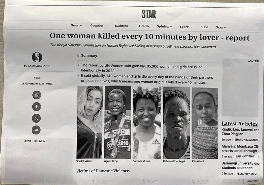 NAKURU MAYOR (@morgan_ke1) on Twitter photo Globally, Kenya is a signatory to treaties like CEDAW, obligating it to eliminate GBV. However, commitments on paper must translate into action!
#EndFemicideKE
#16DaysOfActivismKe
#97notjustanumber
#CommunityVoices
#BiliNowNow
<a href="/SautiZetu254/">Community Voices Network</a> Globally, Kenya is a signatory to treaties like CEDAW, obligating it to eliminate GBV. However, commitments on paper must translate into action!
#EndFemicideKE
#16DaysOfActivismKe
#97notjustanumber
#CommunityVoices
#BiliNowNow
<a href="/SautiZetu254/">Community Voices Network</a>
