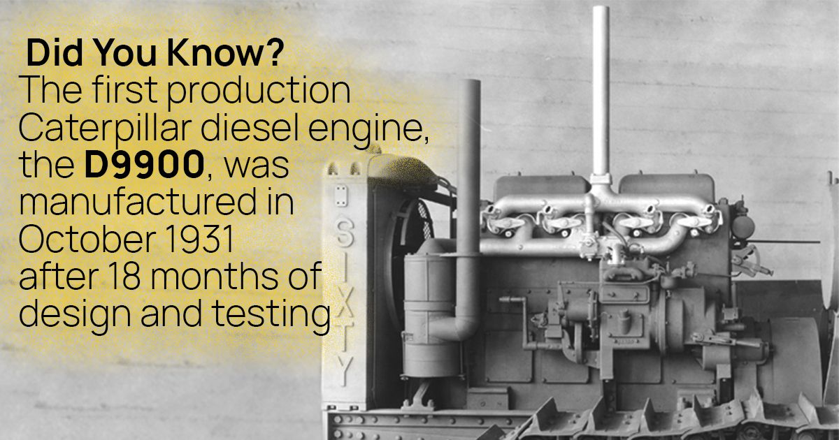 AlBahar_Cat's tweet photo. With over 1 Million USD spent on its research and development, this engine was originally designed to power the Caterpillar Sixty track-type tractor.
#AlBaharCat #FirstDieselEngine #Innovation #Facts #History #CatEngines https://t.co/28z0SFEMpY