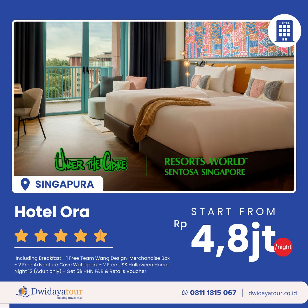 Dwidaya_tour's tweet image. Jangan lewatkan kesempatan ini, dapatkan sekarang dan buat momen tak terlupakan! 🌟 #ResortWorldSentosa #SpesialOffer #Staycation
