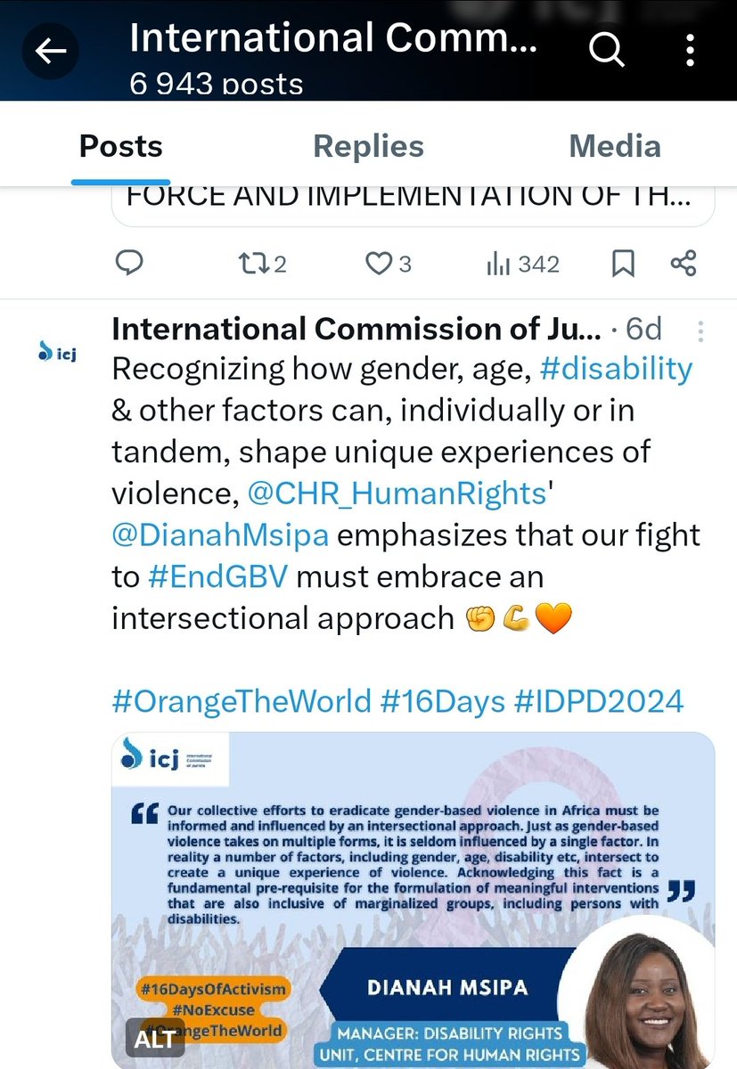 MsipaDianah's tweet photo. Thank you to @ICJ_Africa for publishing my quote in the importance of an intersectional approach to ending Gender Based Violence.
#EndGBV https://t.co/6ideRS25vA