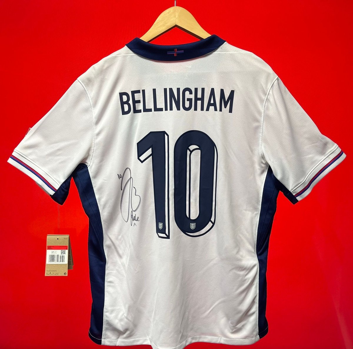 Win an England Euro 2024 shirt signed by Jude Bellingham! 

Prize draw details, and to be in with a chance of winning this exclusive shirt: bit.ly/3VuPbsj 

Prize draw closes at 8.30am on Monday, 16th December.