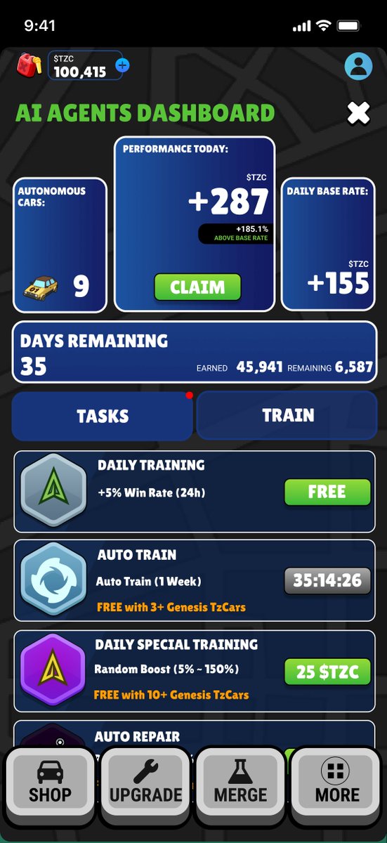 🚗💨 TzCar AI Agents: The Future of Gaming is Here!

Imagine owning an AI that races, strategizes, and earns for you—24/7. TzCar's AI Agents bring a new era where your personalized AI competes, upgrades, and dominates, even when you’re offline.

This isn’t just gameplay—it’s a