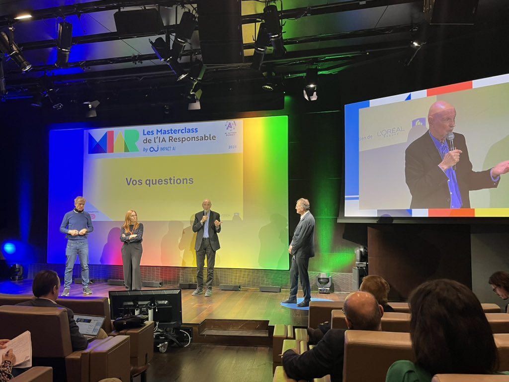Impact AI (@impactaifrance) on Twitter photo 3 Masters pour répondre aux questions du public et clore #lesmasterclassdeliaresponsable #responsibleai #impactai #aiforgood <a href="/ChLienard/">Lienard Christophe</a> 3 Masters pour répondre aux questions du public et clore #lesmasterclassdeliaresponsable #responsibleai #impactai #aiforgood <a href="/ChLienard/">Lienard Christophe</a>