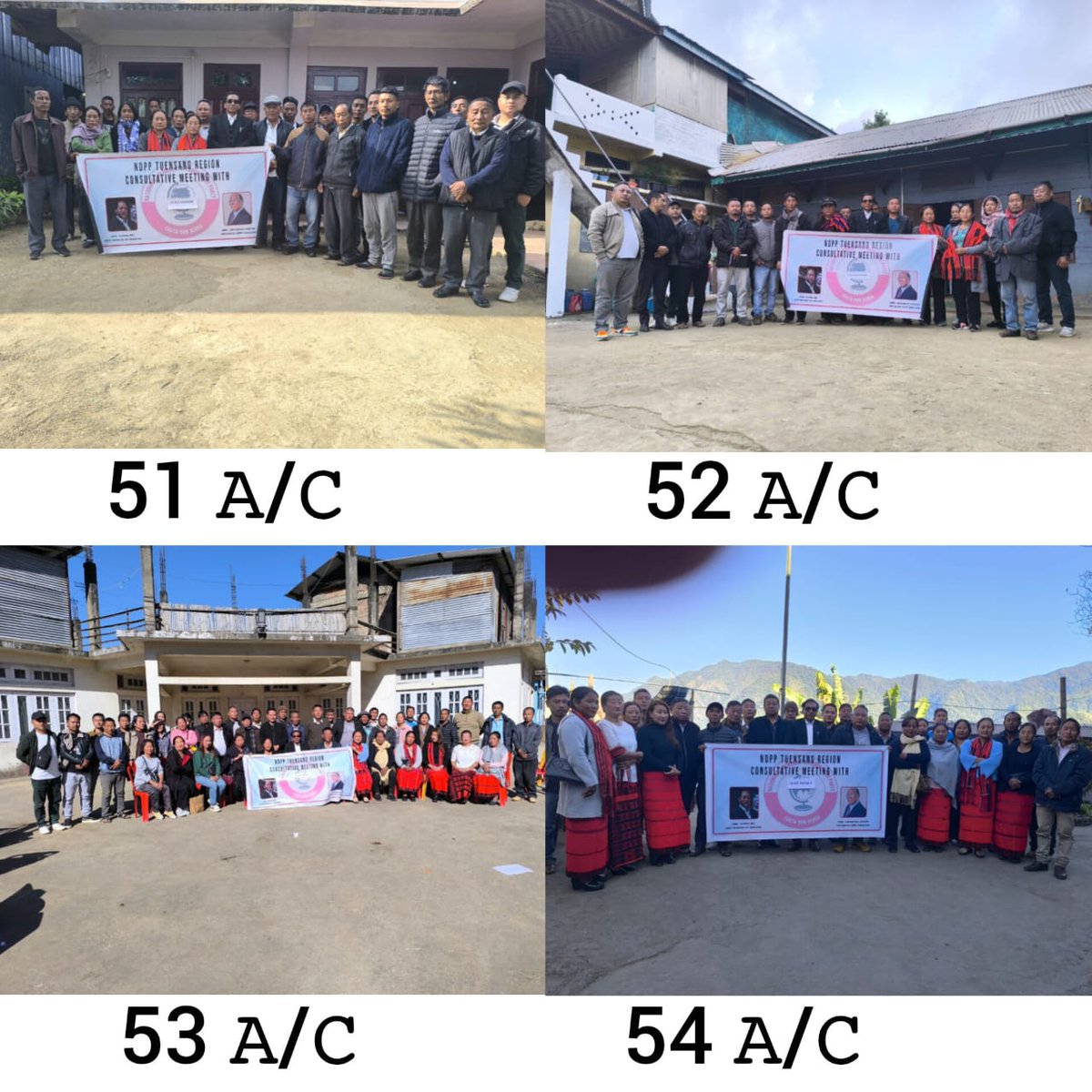 The Tuensang region completed a successful tour of its four constituencies today i.e.,51 Noksen, 52 Longkhim &amp; Chare,53 Tuensang Sadar 1,and 54 Tuensang Sadar 2 .