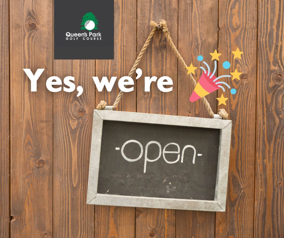 Queen's Park Golf Course and Café Bar are open! ☕ ⛳

Please excuse our mess as we our giving our roof a bit of TLC. You will see some scaffolding up around our building but don't worry - we're still open for all your golf and café needs!