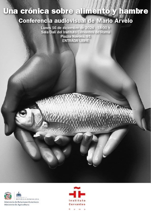Gracias al Instituto Cervantes de Roma <a href="/romacervantes/">Instituto Cervantes Roma</a> y su director <a href="/ignaciopeyro/">Ignacio Peyró</a> por hospedar mi conferencia audiovisual *Una crónica sobre alimento y hambre* este próximo lunes 16 a las 6 PM en la Sala Dalí de su sede en Plaza Navona. #HambreCero
