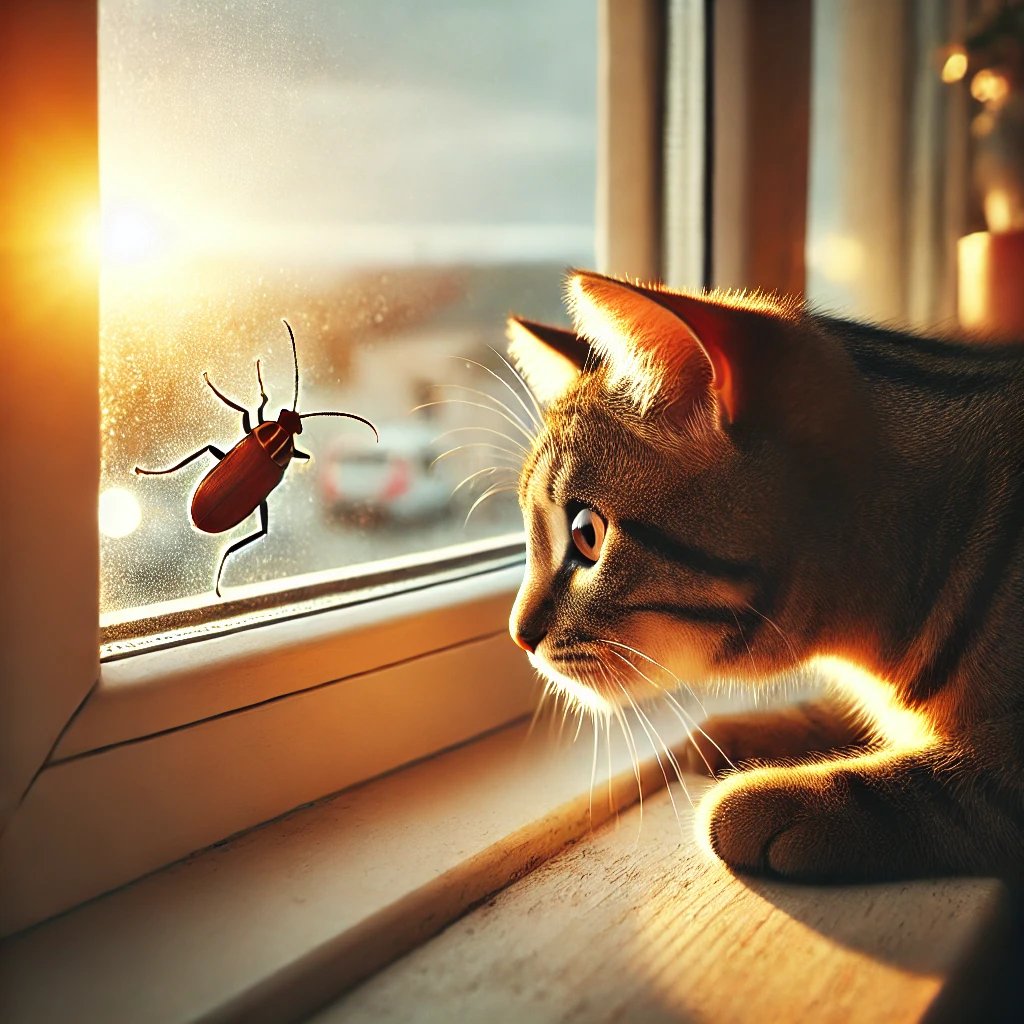 2. Observation is key.

Science starts with curiosity and careful observation of the world around us, just like a cat watching its environment with keen focus.