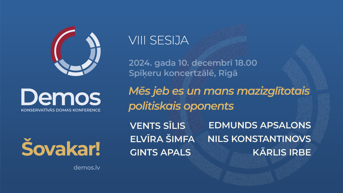 Demos_LV's tweet image. Demos nevar tik viegli kancelēt. Tiekamies jau šovakar Spīķeru koncertzālē pulksten 18.00. Pieteikušies vairāk nekā 80 dalībnieku.

Tēmas: politika kā saruna, nelietīgi oponentu diskvalifikācijas paņēmieni, kolektīvā identitāte.

Pieteikšanās: biletes.demos.lv/mans-mazizglit…