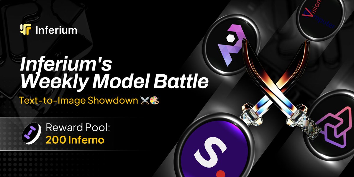 Announcing the first-ever #Inferium Weekly Model Battle!

This week's challenge: General text-to-image models 🎨🤖

Which #AI art generator will rise to the top? 🤔

The Contenders:
🌟 stabilityai/Stable-diffusion-xl-base-1.0
🌟 RunDiffusion/Juggernaut-XL-v9
🌟