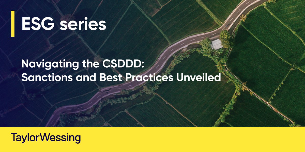 🌿In our latest #ESG series article, we explore the penalties under the Corporate #Sustainability Due Diligence Directive (#CSDDD) and outline best practices for aligning with these groundbreaking regulations.
 
bit.ly/3VvCb5M