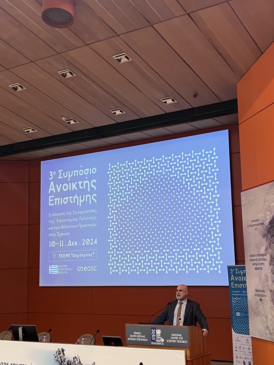 athenaRICinfo's tweet photo. The 3rd #OpenScience Symposium & #EOSC National Tripartite Event kicks off today! Researchers, innovators, and policymakers are discussing Open Science’s role in shaping a sustainable, inclusive, tech-driven society. 🎥Watch live here: https://t.co/lp6efD1Nkn #OpenScienceGreece https://t.co/IiMNTC8b54